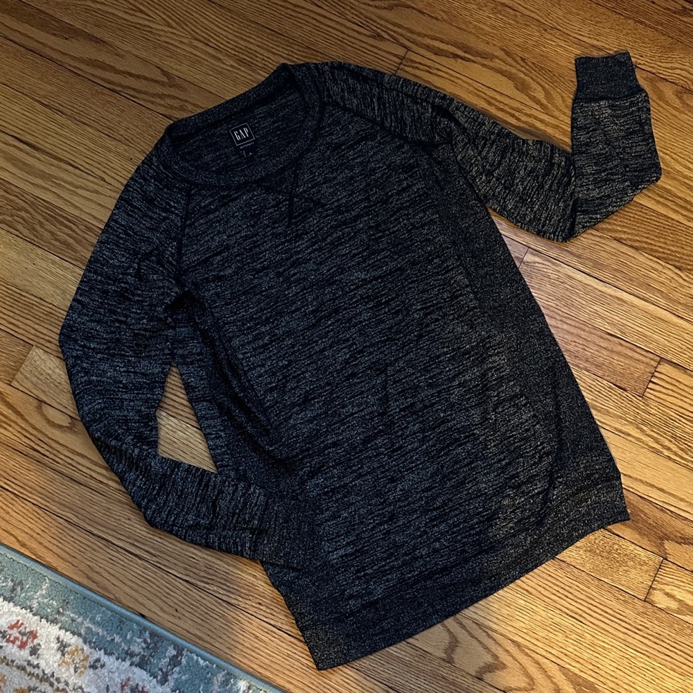 GAP Maternity Dark Gray Crewneck Nursing Sweater
